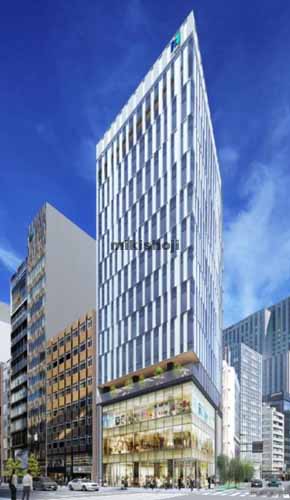 銀座の銀座８丁目９－１１，１２開発計画 外観1