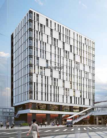 新潟市のＪＲ新潟駅万代口東地区開発（オフィス棟） 外観1