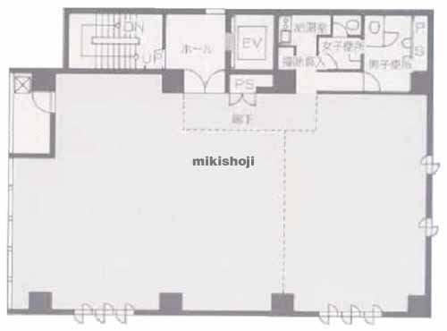 中央区南のトシックス２６ビル 平面1