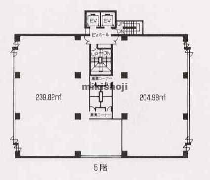 中央区北のエアリービル 平面1