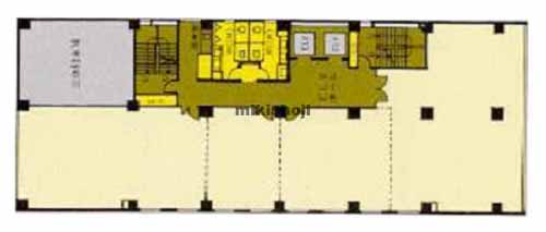 函館市のベストアメニティ五稜郭ビル 平面1