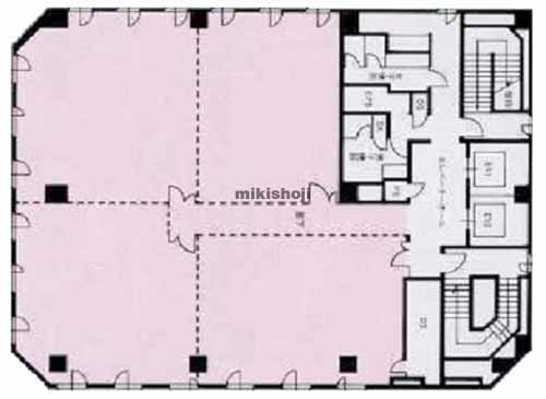 函館市の損保ジャパン函館ビル 平面1