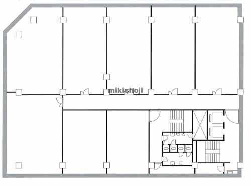 苫小牧市の王子不動産第２ビル 平面1
