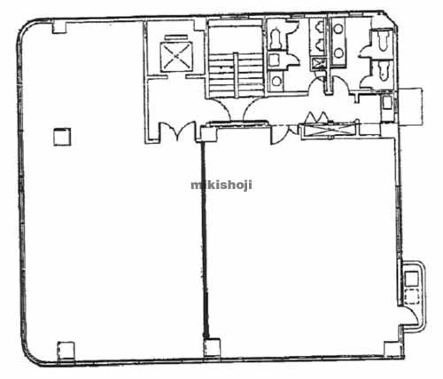 室蘭市の中田商会ビル 平面1