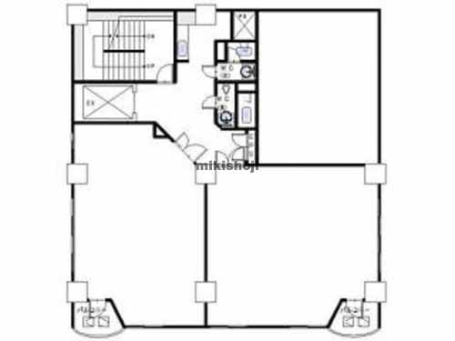 函館市の五稜郭スクエアテラス 平面1