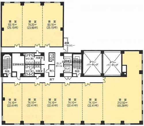 ニッセイ青森センタービル 平面1