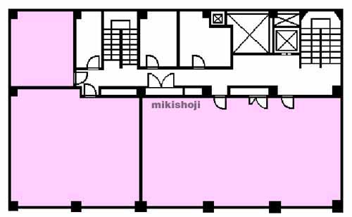 中央通・本町通の明治中央通ビル 平面1