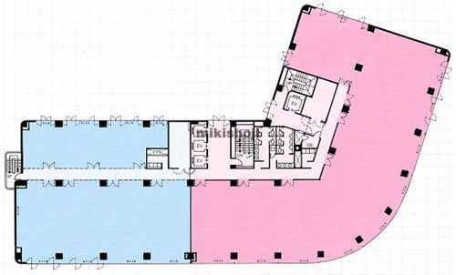 七十七日生盛岡ビル 平面1