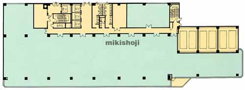 盛岡駅前通の東日本不動産盛岡駅前ビル 平面1
