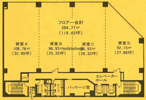 秋銀・明治安田ビル 平面1