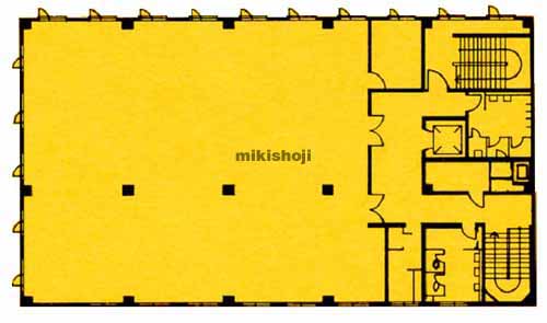 中通の明治安田生命秋田第二ビル 平面1