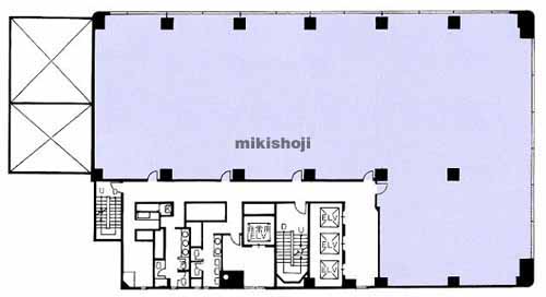 中央・橋本のユニバース青森ビル 平面1