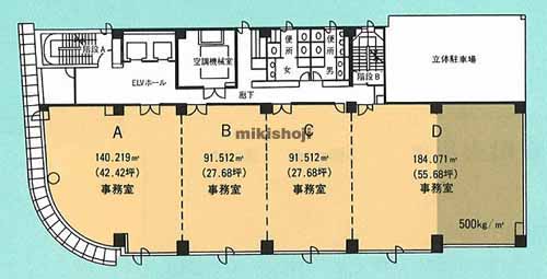 損保ジャパン青森ビル 平面1