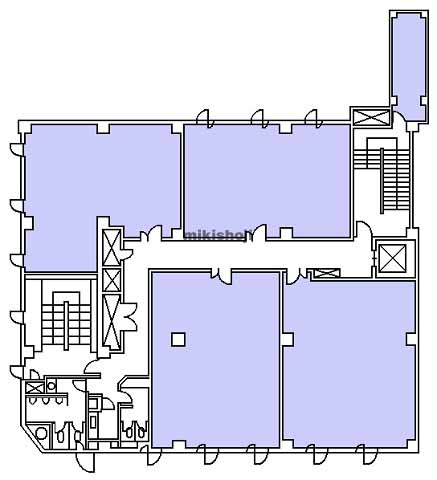 盛岡駅前通のはちや盛岡駅前ビル 平面1