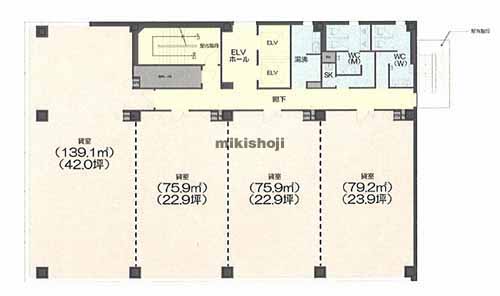 山王の山王セントラルビル 平面1