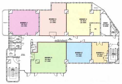 カガヤ肴町ビル 平面1