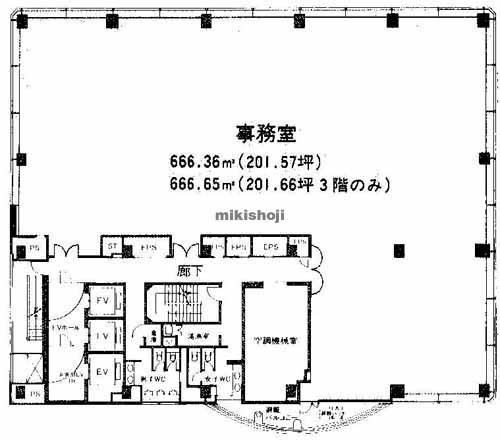ベネックス　Ｓ－３ビル 平面1