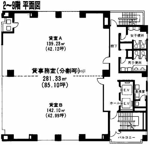関内の関内ＳＴビル 平面1