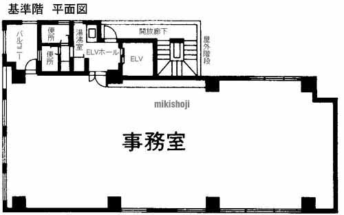 山下町・日本大通のラ・トゥール・クォー・ファンビル 平面1