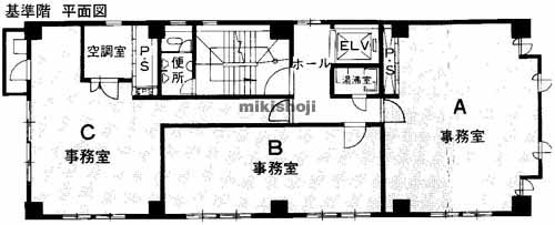 中区その他の苗場ビル 平面1