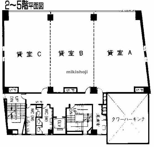 大和市の大和第一生命ビルディング 平面1