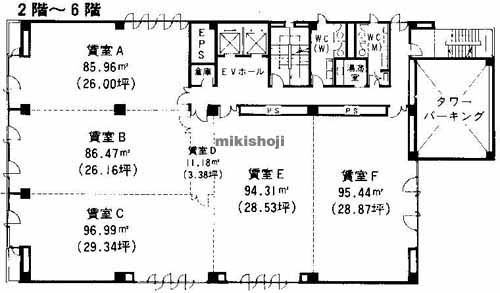 相模原市のいちご相模原ビル 平面1