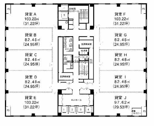 中区その他の三共横浜ビル 平面1
