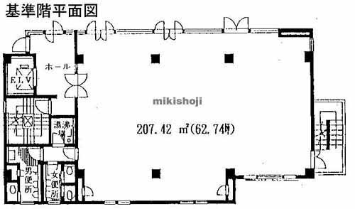 秦野市の都築第２ビル 平面1
