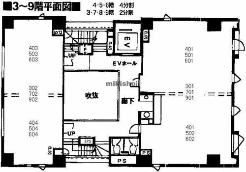 アイシスプラザビル 平面1