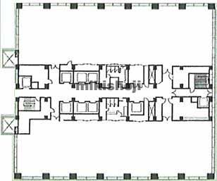 みなとみらいの横浜メディアタワー 平面1