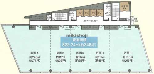 川崎フロンティアビル 平面1