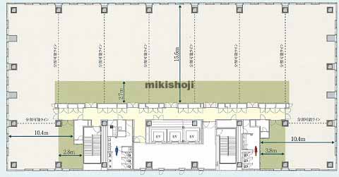 旭区のコプレ二俣川オフィス 平面1