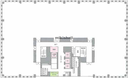 海老名市のＶｉＮＡ　ＧＡＲＤＥＮＳ　ＯＦＦＩＣＥ 平面1