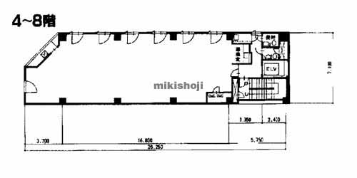 丸の内・錦のユース栄宮地ビル 平面1