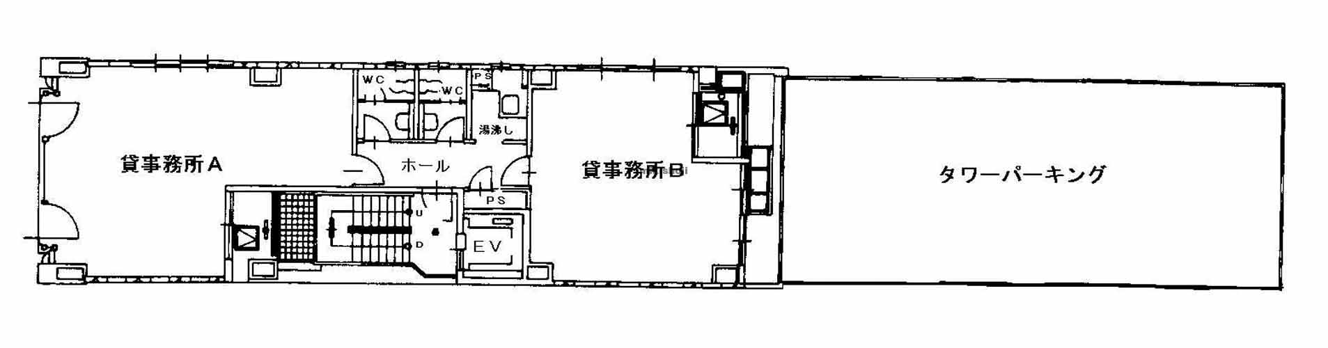 丸の内・錦のＨＰ　ＯＴＳＵ－ＤＯＲＩ　ＢＬＤ(旧:錦ｻﾝﾗｲｽﾞﾋﾞﾙ) 平面1