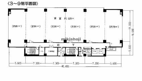 熱田区全域の電波学園金山第１ビル 平面1