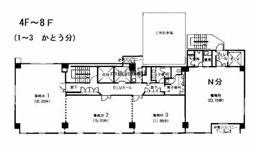 千種ファーストビルかとう 平面1