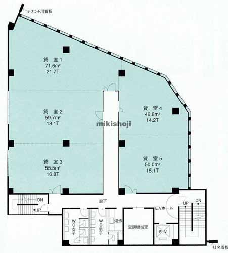 太陽生命岡崎ビル 平面1