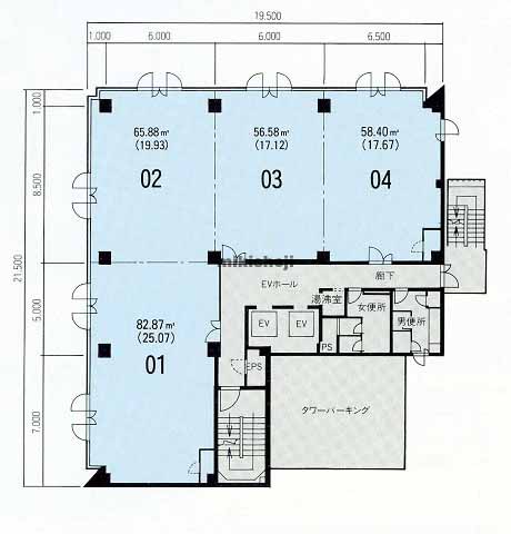 グランスクエア津 平面1