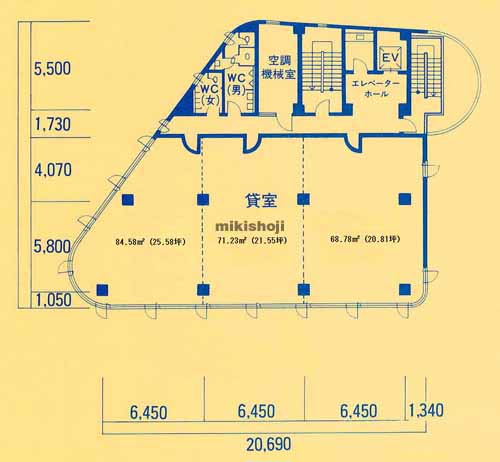豊橋市全域の豊橋サウスビル 平面1