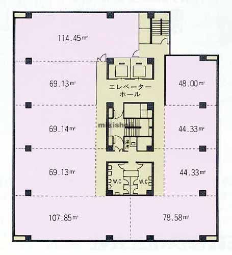 ＴＯＫＡＩ日出町ビル 平面1