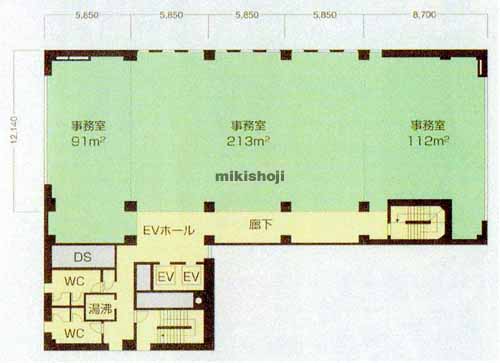 浜松市全域の出雲殿互助会田町ビル(旧:ＥＰＯ浜松ビル) 平面1