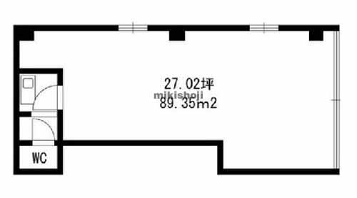 名駅・那古野の名駅川島ビル 平面1