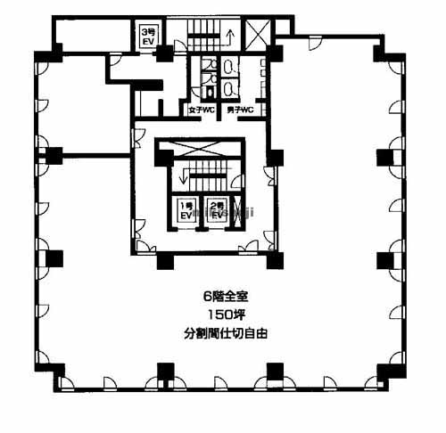 東区その他の日本棋院中部会館ビル 平面1