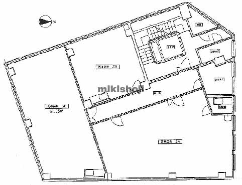 西区その他の第一石田ビル 平面1