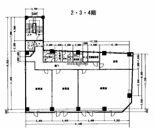 内山・今池・千種のみのかめビル 平面1