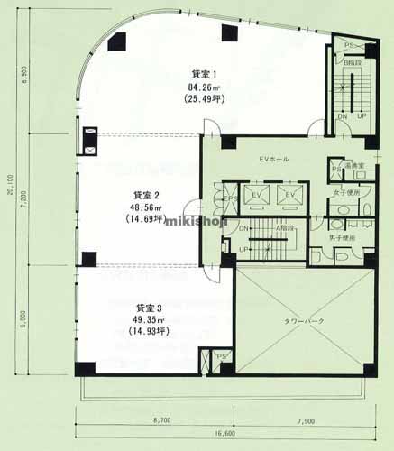 豊橋イーストビル 平面1