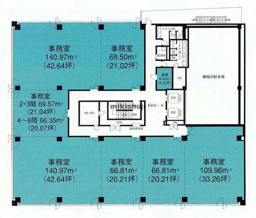 ＭＩテラス浜松(旧:浜松シティビル) 平面1