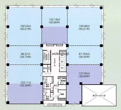 アーバンネット静岡ビル 平面1