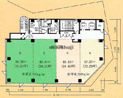 損保ジャパン豊橋ビル 平面1